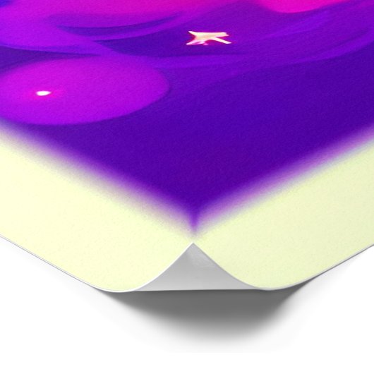 Kosmische Regenbogenkunst Poster (Ecke)