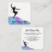 *~* Kosmische Regenbogenopal-Göttin Himmelsmagie Quadratische Visitenkarte (Vorne/Hinten)