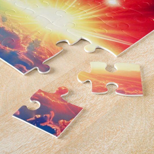 Kosmische Regenbows Hover über Indigofantasy-Wolke Puzzle (Seite)