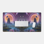 Kosmische Reiche: Alien Welten in Bewegung Schreibtischunterlage (Tastatur & Maus)