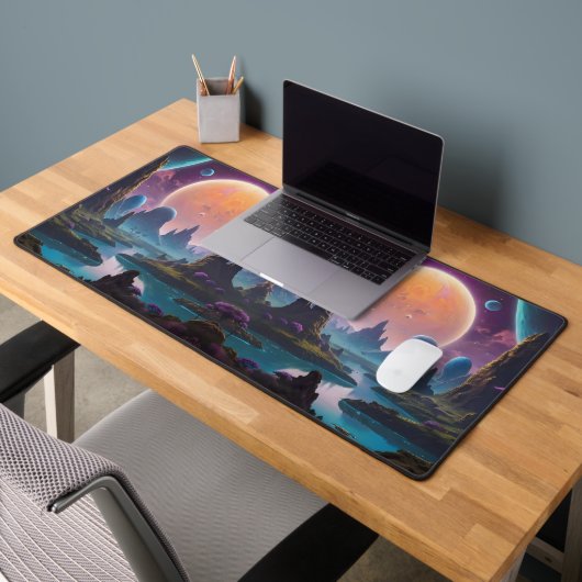 Kosmische Reiche: Alien Welten in Bewegung Schreibtischunterlage (Büro 2)