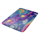 kosmische Reise Badematte (Schrägansicht)