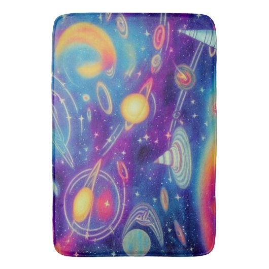 kosmische Reise Badematte (Vorderseite Vertikal)