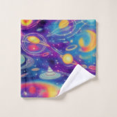 kosmische Reise Badhandtuch Set (Waschlappen)