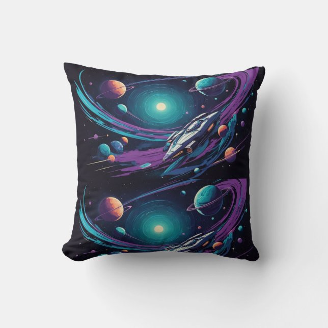 kosmische Reise Kissen (Vorderseite)