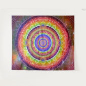 Kosmische Reise Mandala Wandteppich (Vorderseite (Horizontal))