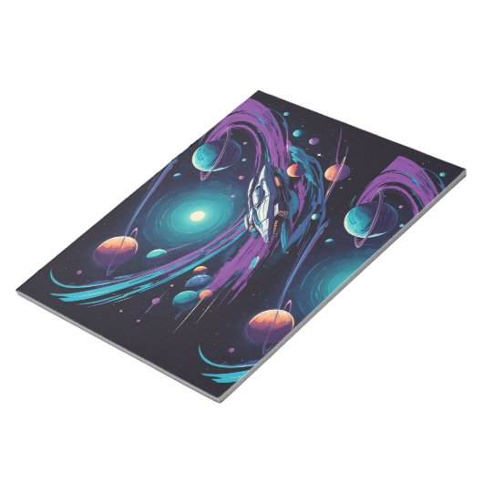 kosmische Reise Notizblock (angewinkelt)