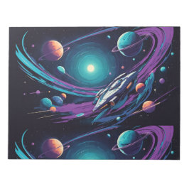 kosmische Reise Notizblock
