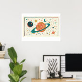 Kosmische Reise Poster (Heimbüro)