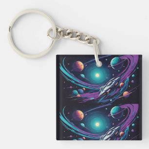 kosmische Reise Schlüsselanhänger
