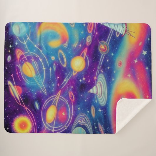 kosmische Reise Sherpadecke (Vorderseite (Horizontal))