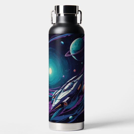 kosmische Reise Trinkflasche (Vorderseite)