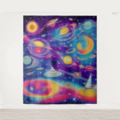 kosmische Reise Wandteppich (Vorderseite)
