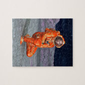 Kosmische Reisende Surrealer Planetenlandschaft Ku Puzzle (Horizontal)