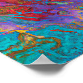 Kosmische Rhapsodie: Vibrige Alien Topografie Poster (Ecke)