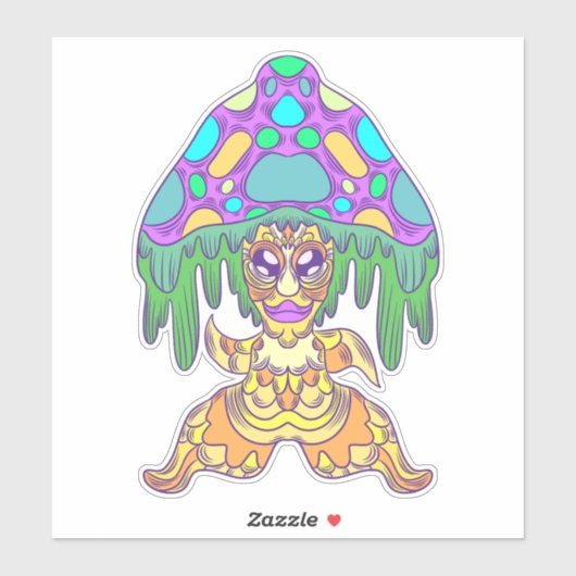 Kosmische Rhythmen Aufkleber (Blatt)