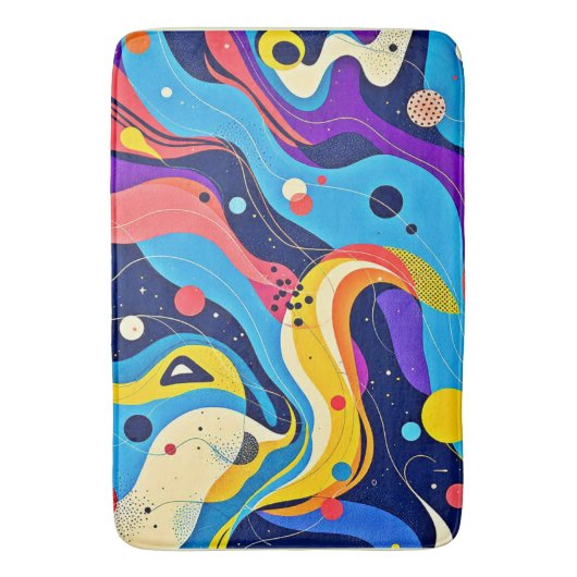 Kosmische Rhythmuskunst Badematte (Vorderseite Vertikal)