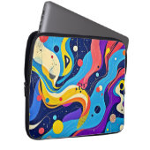 Kosmische Rhythmuskunst Laptopschutzhülle (Vorne Rechts)