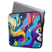 Kosmische Rhythmuskunst Laptopschutzhülle (Vorderseite Links)
