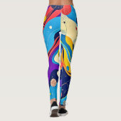 Kosmische Rhythmuskunst Leggings (Rückseite)