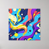 Kosmische Rhythmuskunst Leinwanddruck (Vorderseite)