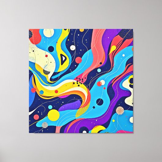 Kosmische Rhythmuskunst Leinwanddruck (Vorderseite)