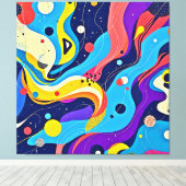 Kosmische Rhythmuskunst Leinwanddruck (Insitu (Holzboden))