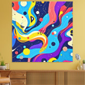 Kosmische Rhythmuskunst Leinwanddruck (Insitu (Wohnzimmer))