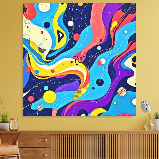 Kosmische Rhythmuskunst Leinwanddruck (Insitu (Wohnzimmer))