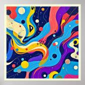 Kosmische Rhythmuskunst Poster (Vorne)