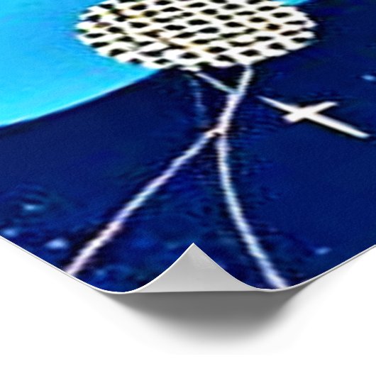 Kosmische Rhythmuskunst Poster (Ecke)