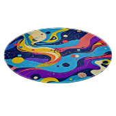 Kosmische Rhythmuskunst Schneidebrett (Ecke)