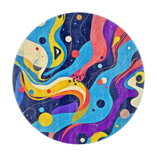 Kosmische Rhythmuskunst Schneidebrett (Vorderseite)