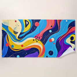 Kosmische Rhythmuskunst Strandtuch