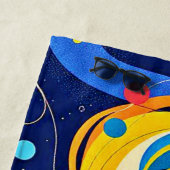 Kosmische Rhythmuskunst Strandtuch (Beispiel)