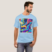 Kosmische Rhythmuskunst T-Shirt (Vorne ganz)