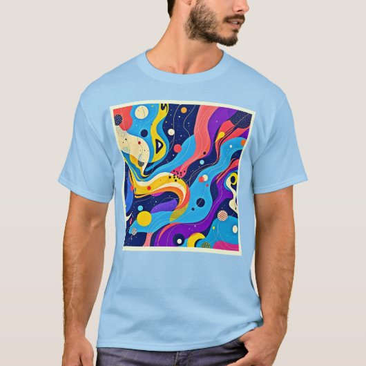 Kosmische Rhythmuskunst T-Shirt (Vorderseite)