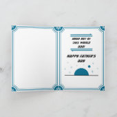 Kosmische Rocketship-Szene des Vaters Karte (Innenseite)