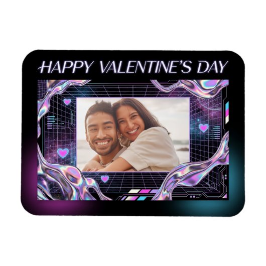 Kosmische Romanze Digitale Liebe Magnet (Horizontal)