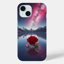 Kosmische Rose: Galaxie Spiegelung auf einem ruhig Case-Mate iPhone Hülle