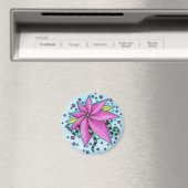 kosmische Rose Magnet (In Situ (Geschirrspüler))