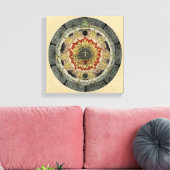 Kosmische Rose Mandala Leinwanddruck (Insitu (Wohnzimmer))