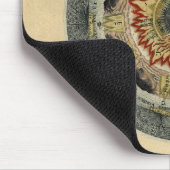 Kosmische Rose Mandala Mousepad (Ecke)