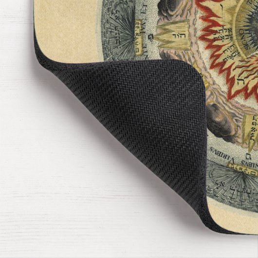 Kosmische Rose Mandala Mousepad (Ecke)