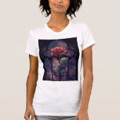 "Kosmische Rose T - Shirt aus Hartglas (Vorderseite)