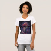 "Kosmische Rose T - Shirt aus Hartglas (Vorne ganz)