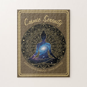 Kosmische Ruhemeditation – Galaxie-Mandala Puzzle