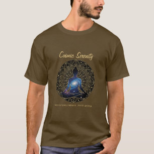 Kosmische Ruhemeditation – Galaxie-Mandala T-Shirt