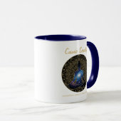 Kosmische Ruhemeditation – Galaxie-Mandala  Tasse (VorderseiteRechts)