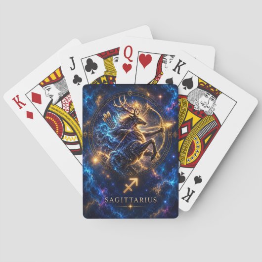 Kosmische Sagittarius-Spielkarten Spielkarten (Rückseite)